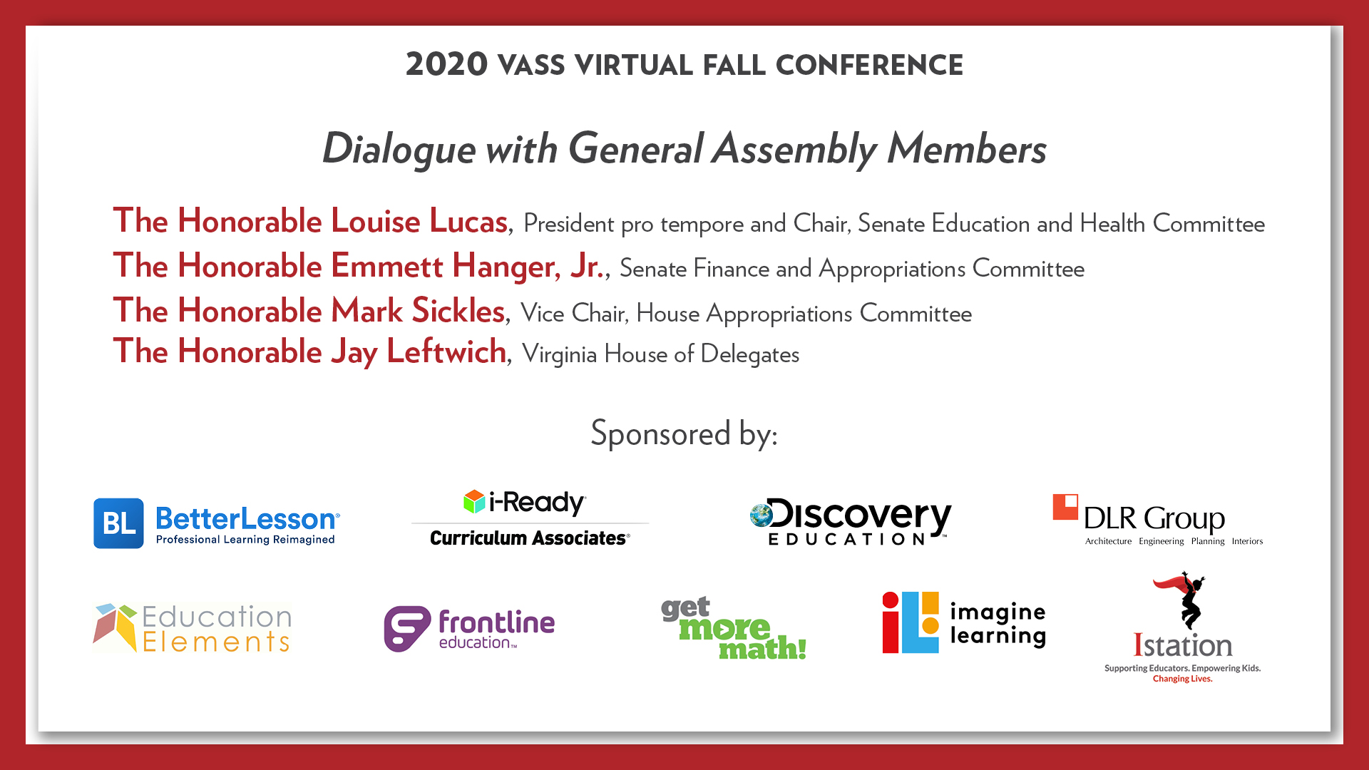 Resources from the 2020 VASS Fall Virtual Conference